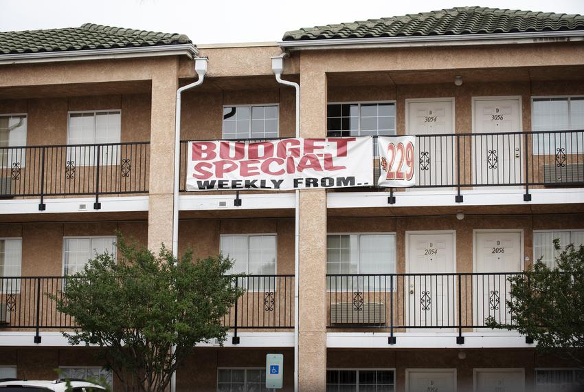 Texas students living in hotels face cramped rooms and eviction fears